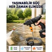Ronanna Buğz 21V Akülü Basınçlı Yıkama Makinesi Çift Akülü ve Hızlı Şarj Özellikli