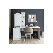 ROOMART Nora Bilgisayar Masası, Raflı Çalışma Masası , Çalışma Ofis Masası Sol Dolaplı, Bilgisayar Masası