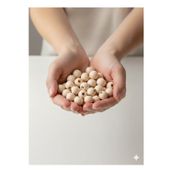 Rosfloa 12 Mm Ham Ahşap Boncuk Hobi Ve El İşi Malzemesi (100 G - Ortalama 185 Adet)