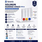 Rotantix Tr Triflo Solunum Egzersiz Cihazı Yüksek Kalite Nefes Egzersiz Aparatı