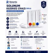 Rotantix Triflo Solunum Egzersiz Cihazı Yüksek Kalite Nefes Egzersiz Aparatı