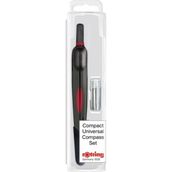 Rotring Pergel Lise Tipi, Hızlı ve Hassas Ayar, 130 Mm, Ø 360 mm Çizim - 1 Adet