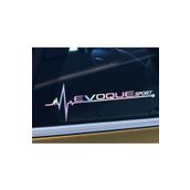 Rover Evoque Yan Cam Sticker Oto Kapı 20 Cm X 7 Cm Holo-Chroma