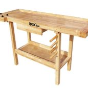 Rox Wood 0110 150 cm İki Mengeneli Hobi Ahşap Oyma Marangoz Çalışma Tezgahı