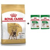 Royal Canin French Bulldog 3 kg Yetişkin Köpek Maması + 2 Adet Hediye Yaş Mama