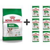 Royal Canin Mini Adult 4 kg Köpek Maması + 6 Adet Yaş Mama