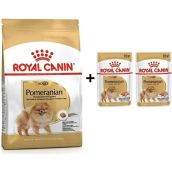 Royal Canin Pomeranian 1,5 KG Yetişkin Köpek Maması + 2 Adet Hediye Yaş Mama