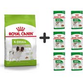 Royal Canin X-Small Puppy Küçük Irk 3 kg Yavru Köpek Maması + 6 Adet Yaş Mama