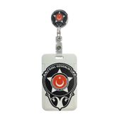 RoyalVance Özel Güvenlik Armalı Premium Yaka Kartlığı Yoyolu Kartlık Koruyucu Çekmeli Kart Tutucu