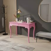 Roys Ahşap 80 cm Masif Rustik Pembe Dresuar