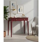 Roys Ahşap 85 cm Masif Konik Bordo Dresuar