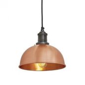 Rsylight 30 cm Retro Metal Dekoratif Bakır Rustik Tekli Sarkıt Avize