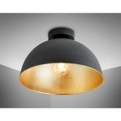Rsylight 30 cm Retro Metal Dekoratif Rustik Siyah Tavan Plofyoner Avize