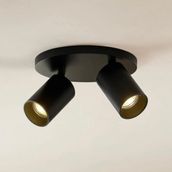 Rsylight Retro Metal 2'li Hareketli Beyaz Led Ampullü Spot Led Avize