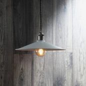 Rsylight Retro Metal Rustik Dekoratif Tekli Beyaz Sarkıt Avize