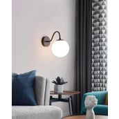 Rsylight Retro Metal Siyah Dekoratif Rustik Duvar Aplik