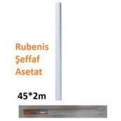 Rubenis Yapışkanlı Rulo Şeffaf 45 Cm X 2M Asetat