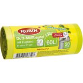 Rubin İpli Limon Kokulu 60 lt 64x71 cm 20 Adet Çöp Torbası
