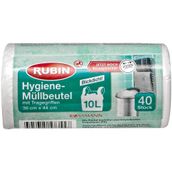 Rubin Kulplu 10 lt 36X44 cm 40 Adet Çöp Torbası