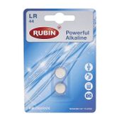 Rubin LR44 1.5 V 2 Adet Düğme Alkalin Pil