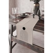 Rugviva RNR039 Elit Leke Tutmaz Tay Tüyü Dokuma Kumaş Ranır Renkli 40x140 cm Masa Örtüsü