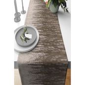 Rugviva RNR348 Elit Tay Tüyü Dokuma Leke Tutmaz Kumaş Runner Deri Dokulu Bej 40x140 cm Masa Örtüsü