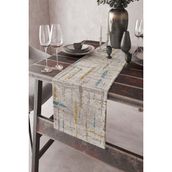 Rugviva RNR411 Runner Elit Tay Tüyü Dokuma Leke Tutmaz Kumaş Style Açık Krem 40x140 cm Masa Örtüsü