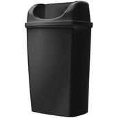 Rulopak 25 lt Duvara Monte Siyah Çöp Kovası