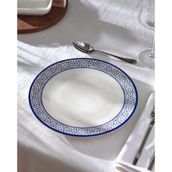 Rêve Bleu Chantal Servis Tabağı - Mavi/Beyaz - 25 cm