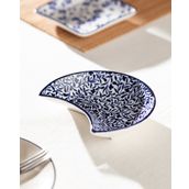 Rêve Bleu La Graine New Bone China Servis Tabağı - 15 cm - Mavi/beyaz