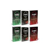 S-Box Çilek 24'lü + 24'lü Red Kabartmalı Prezervatif Seti