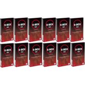 S-Box Red 12x12 Paket Kabartma Yüzeyli Prezervatif
