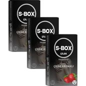 S-Box Sbox 3'lü Paket Bundle - Çilek Prezervatif - Gizli