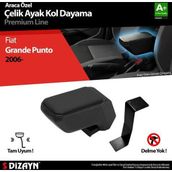 S Dizayn Fiat Punto ABS Siyah 2006 Üzeri A+Kalite Çelik Ayaklı Kolçak