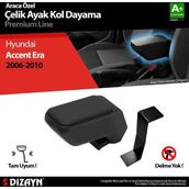 S Dizayn Hyundai Accent Era ABS Siyah 2005-2011 A+Kalite Çelik Ayaklı Kolçak