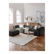 S Home Design Concept Frida 4 Modül Pofidik Modüler Kanepe L Köşe Koltuk Takımı, Keten, Antrasit