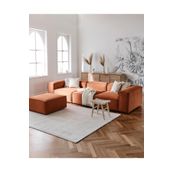 S Home Design Concept Frida 4 Modül Pofidik Modüler Kanepe L Köşe Koltuk Takımı, Keten, Kiremit