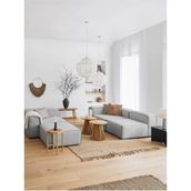 S Home Design Concept Frida Modüler Köşe Koltuk Takımı 4 Modül Pofidik Köşe - Gri