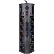 S-link Prz01 PrizHive 3M 1860 Joule 1.5mm 1 Usb TypeC 2.1A/5V 16A 250V 3680W 10'lu Akım Korumalı Priz Siyah