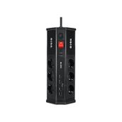 S-link Prz03 PrizHive 3M 630 Joule 1.5 mm 2 USB TypeC 2.4A/5V 500V 6000V 6lı Akım Korumalı Priz