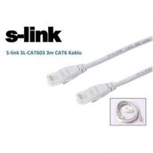 S-Link SL-CAT603 3 m Gri CAT6 UTP Patch Kablo
