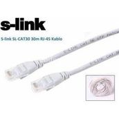 S-Link SL-CAT6030 0.30 mt Gri Ağ Kablosu