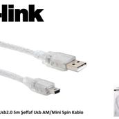 S-Link SL-UK55 5 mt Mini USB Kablosu