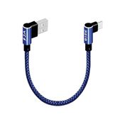 S-Link Swapp SW-C757 3A 15 cm Type-C Lacivert Kılıflı Metal L Kablo