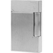 S.T. Dupont 16603 Ligne 2 Diamond Head Pattern Brushed Platinum Çakmak