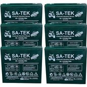 SA-TEK 12V 24Ah Jel Elektrikli Bisiklet Akü Seti 6'lı – Soğuk Hava Dayanıklı, Uzun Ömürlü ve Bakım Gerektirmez