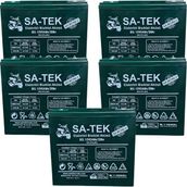 SA-TEK 12V 24Ah Jel Silikonlu, Yüksek Kapasiteli ABS Gövdeli Elektrikli Bisiklet Aküsü – Şehir İçi Sürüşler İçin