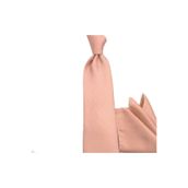 Sade Kravat Pudra Pembe Düz 31648 Pudra