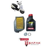 ŞAFAK MOTOSİKLET TVS JÜPİTER 110 HAVA FİLTRESİ YAĞ TAPASI BAKIM SETİ MOTUL