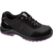 Safety Jogger Organic S1P Low SR SC LG ESD CI FO Siyah Mor Kadın İş Güvenlik Ayakkabısı